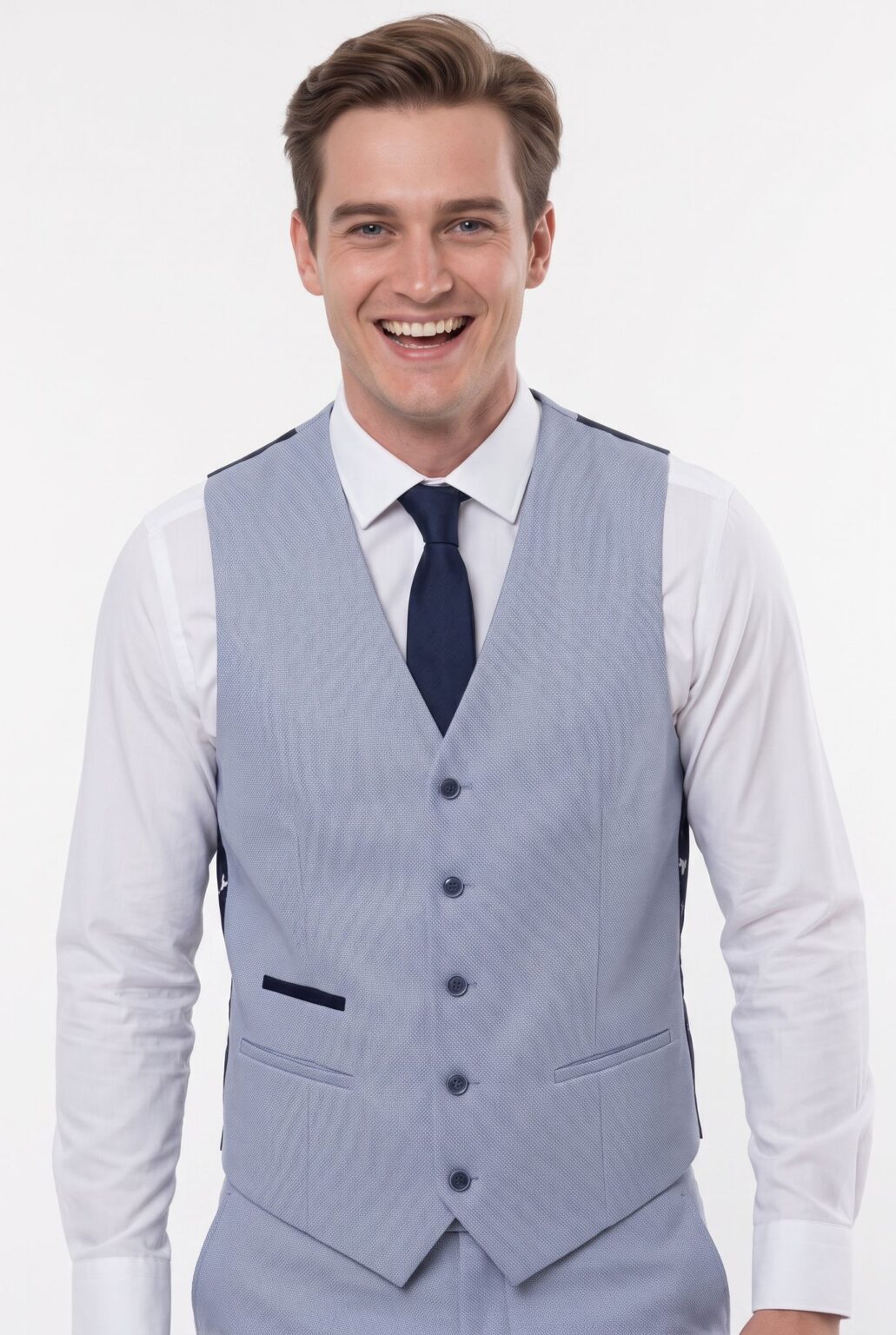 mens light blue waistcoat fratelli uniti 1024 close