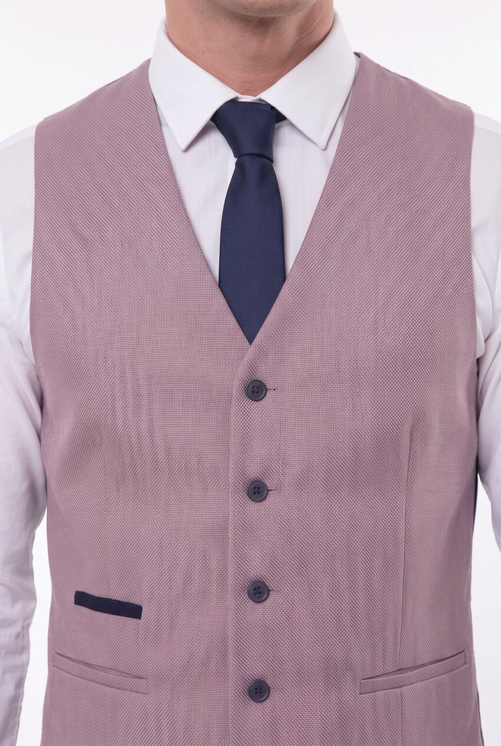 men's dusty rose waistcoat fratelli close