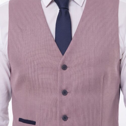 men's dusty rose waistcoat fratelli close