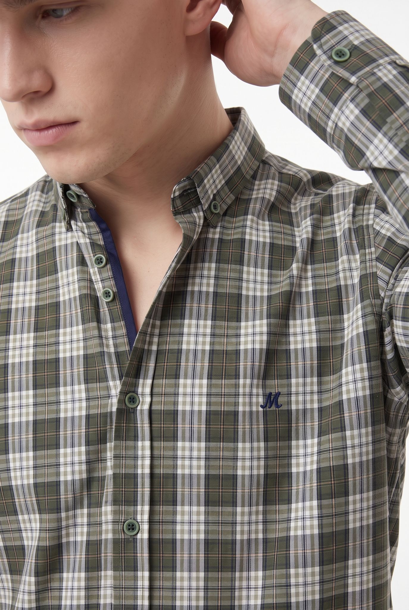 Thomas Check Shirt - Green - Image 2