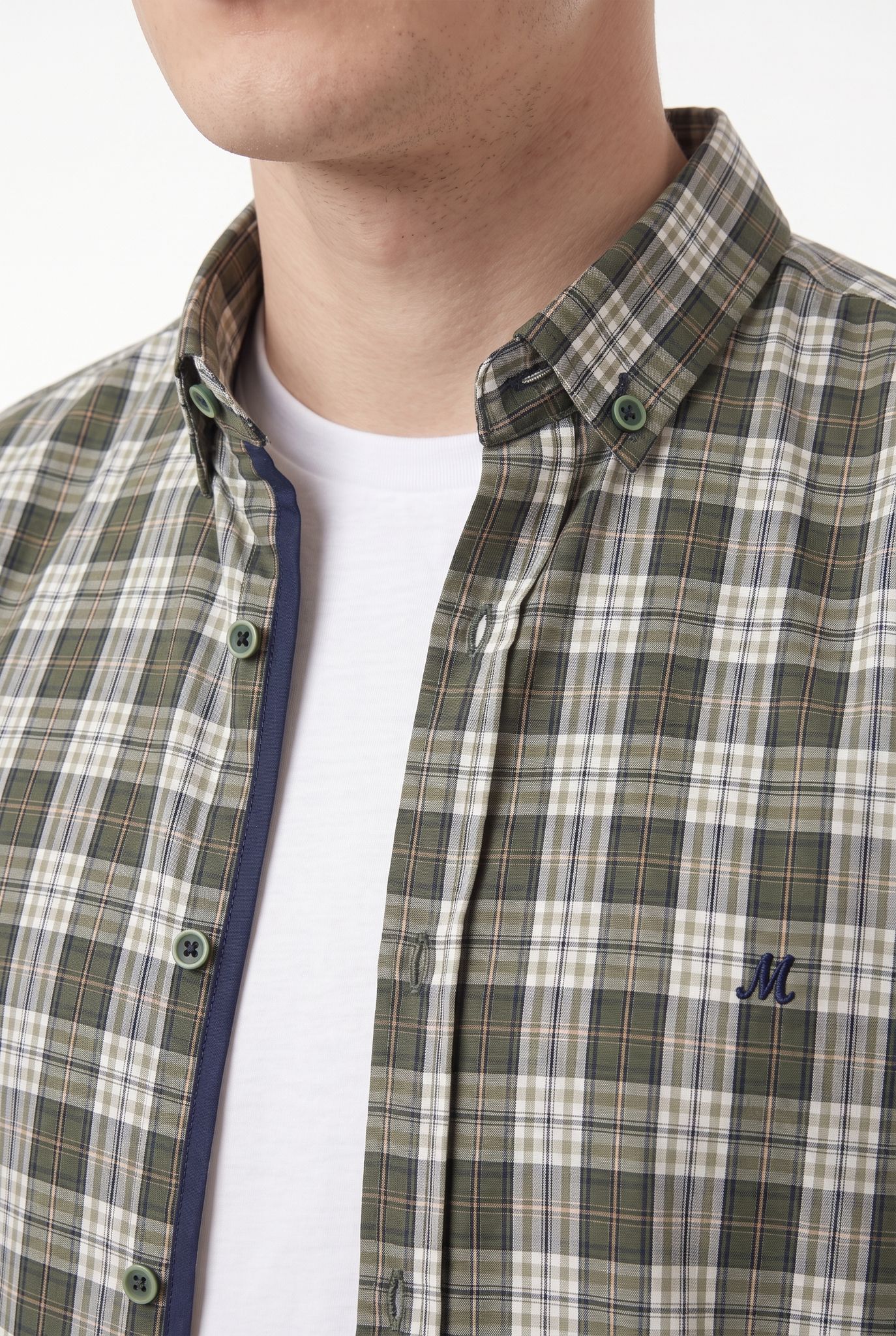 Thomas Check Shirt - Green - Image 6