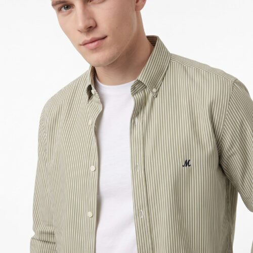 Bantry Striped Shirt - Sage