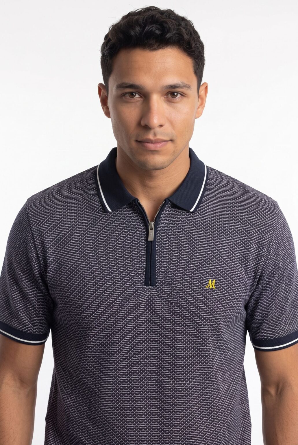 men's textured plum polo - quincy