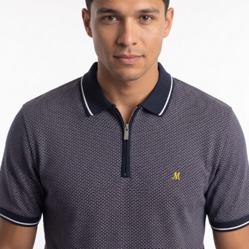 men's textured plum polo - quincy