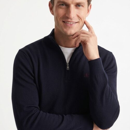 men's navy quarter zip - altis