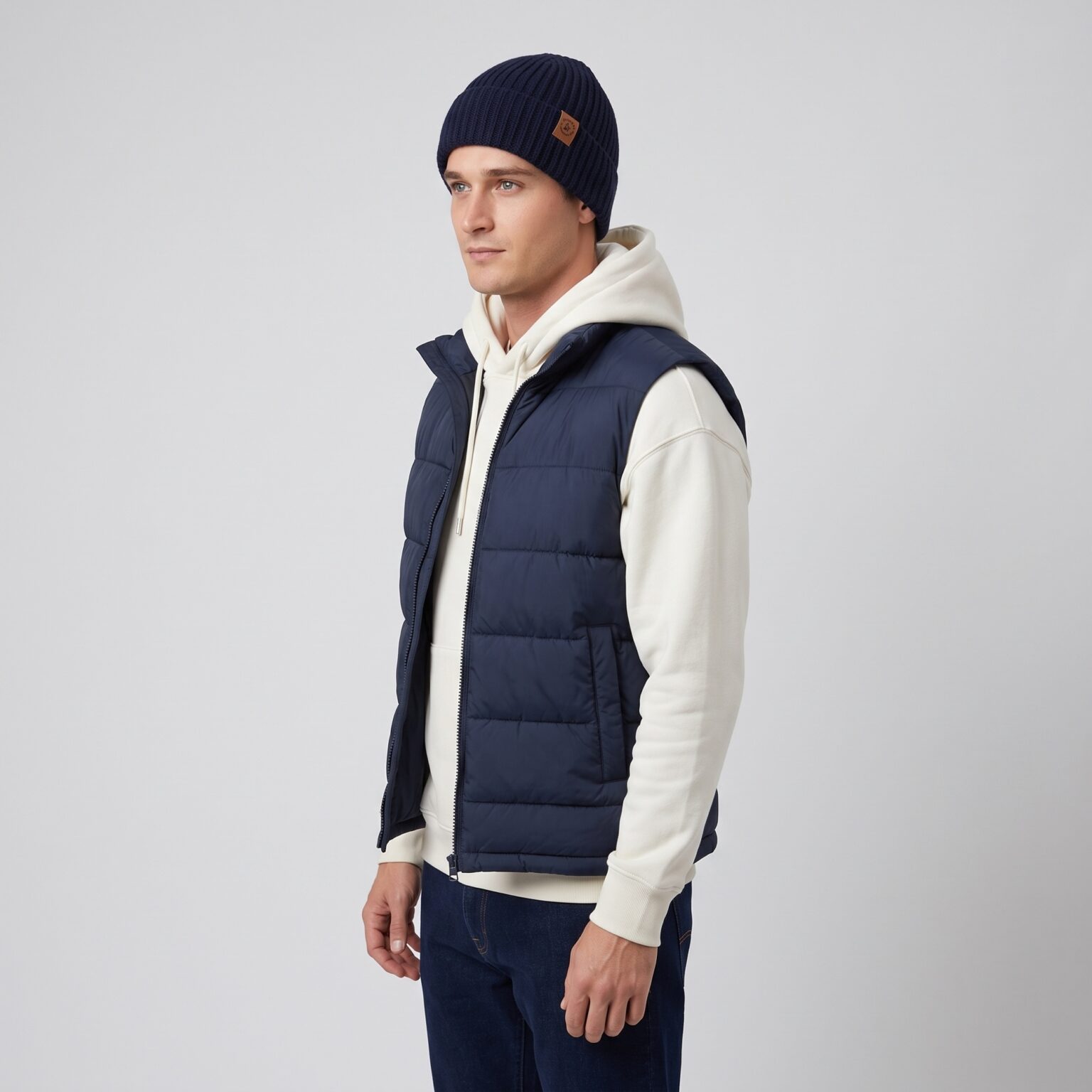 Unisex Navy Knit Beanie - Hiker