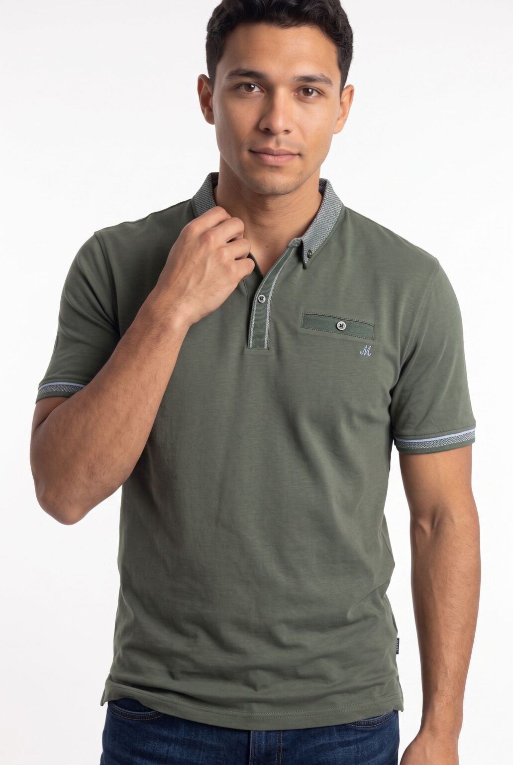 men's green polo - matty duck green
