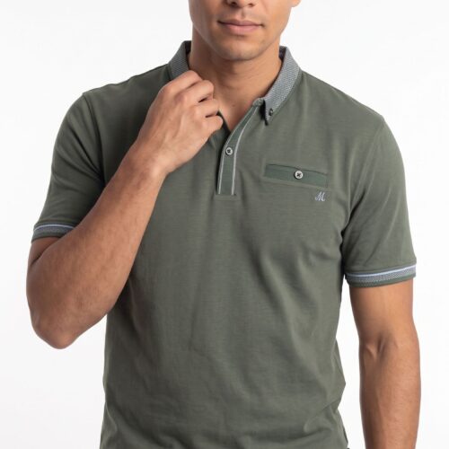 men's green polo - matty duck green
