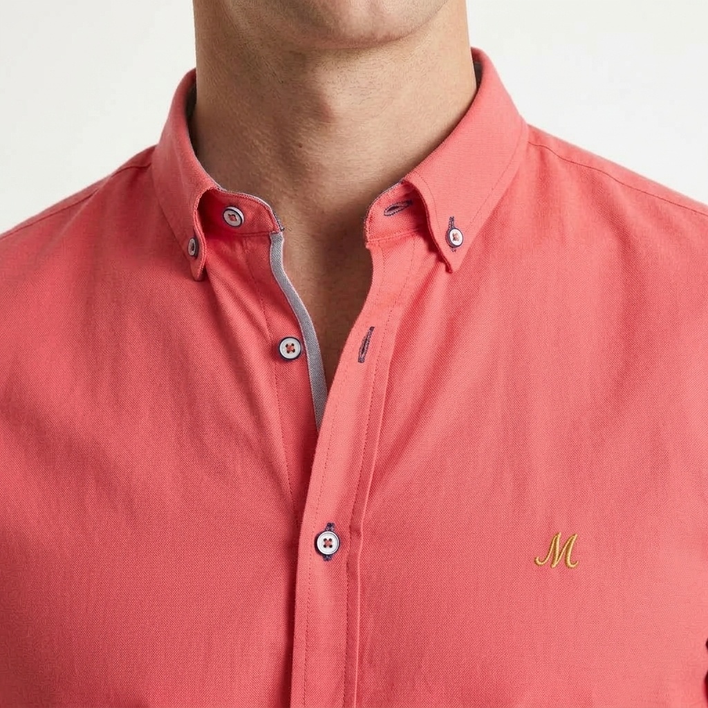 Lolland Oxford Shirt - Coral - Image 4
