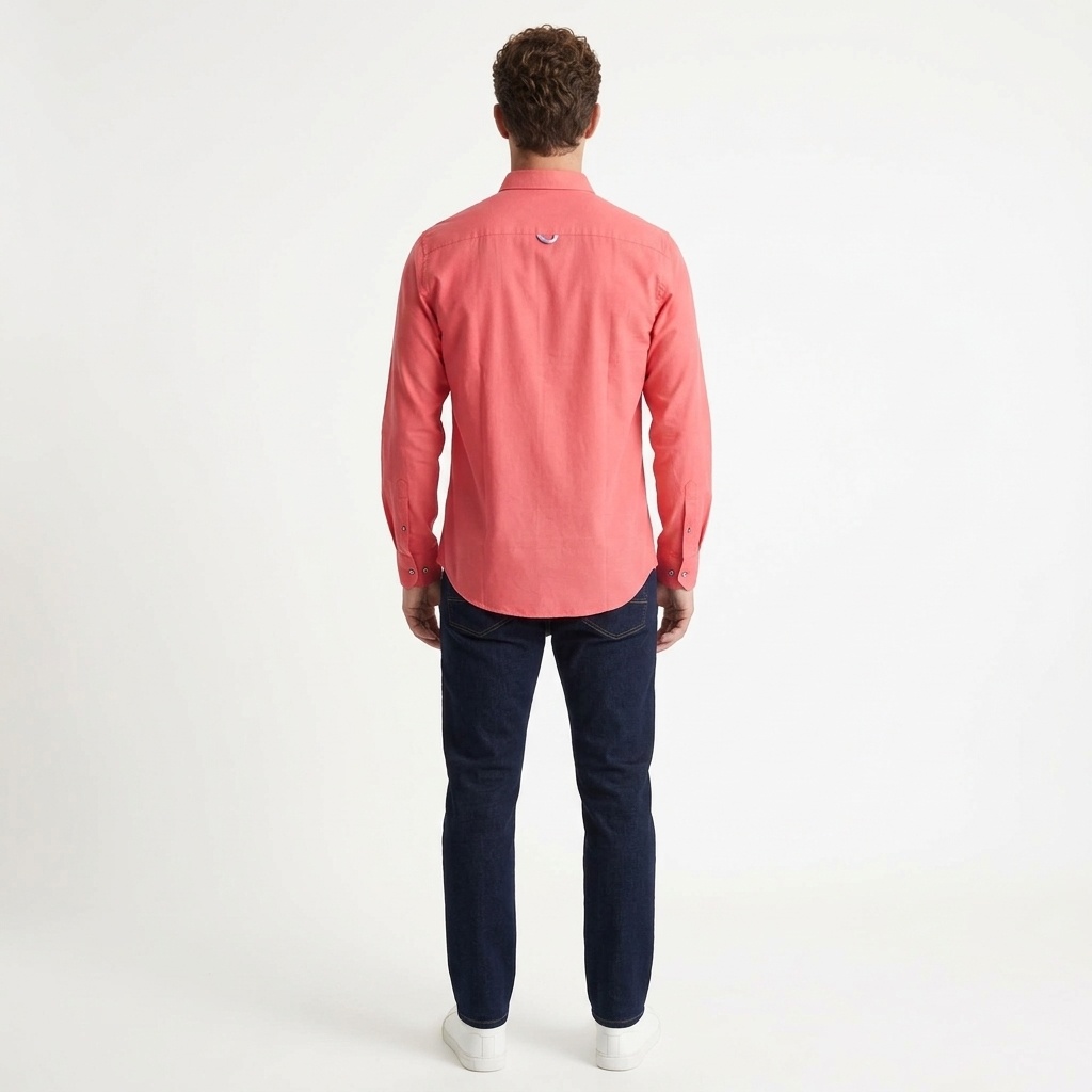 Lolland Oxford Shirt - Coral - Image 3