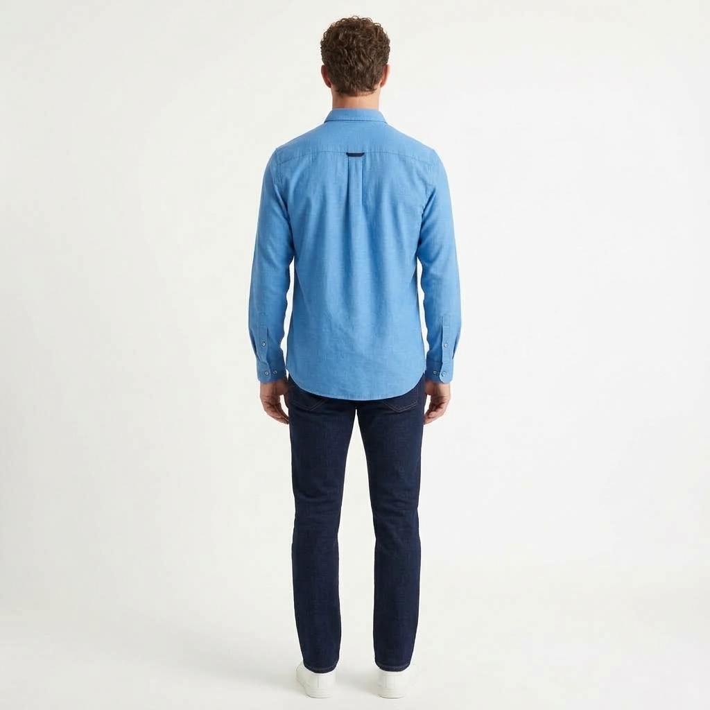 Lolland Oxford Shirt - Marine Blue - Image 2
