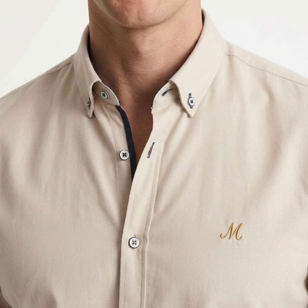 Lolland Oxford Shirt - Stone - Image 3
