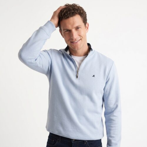 Men's Sky Quarter Zip Fleece - Rey | Mineral